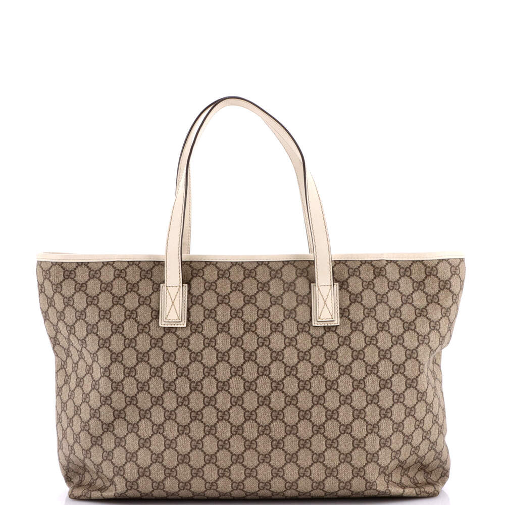Gucci Plus Tote Gg Coated Canvas With #224266G13B - Picture 3 of 8
